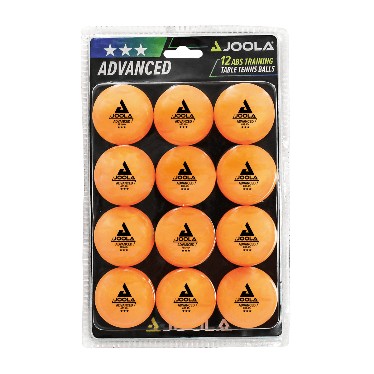 JOOLA Orange Training 3-Star Table Tennis Balls (12 Pack)