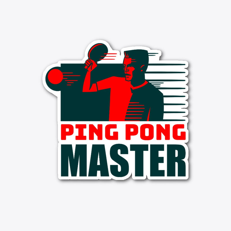 Ping Pong Master Sticker