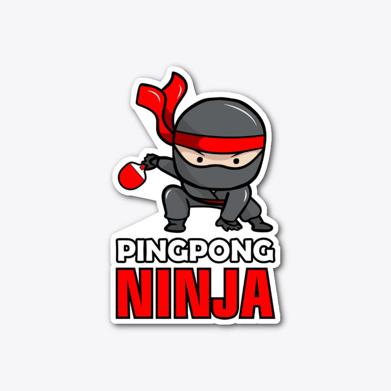 Ping Pong Ninja Sticker