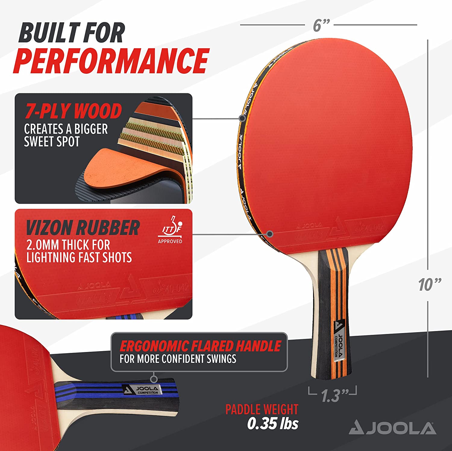 JOOLA Advanced Table Tennis Paddle Set