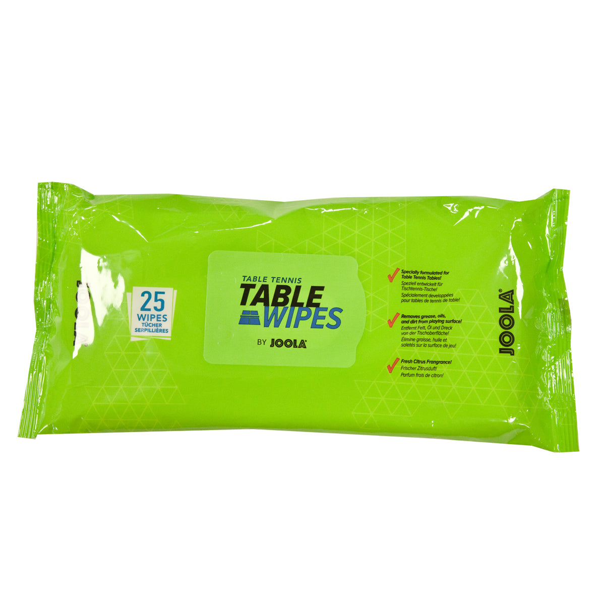JOOLA Table Tennis Table Surface-Safe Cleaning Wipes (25 Count)