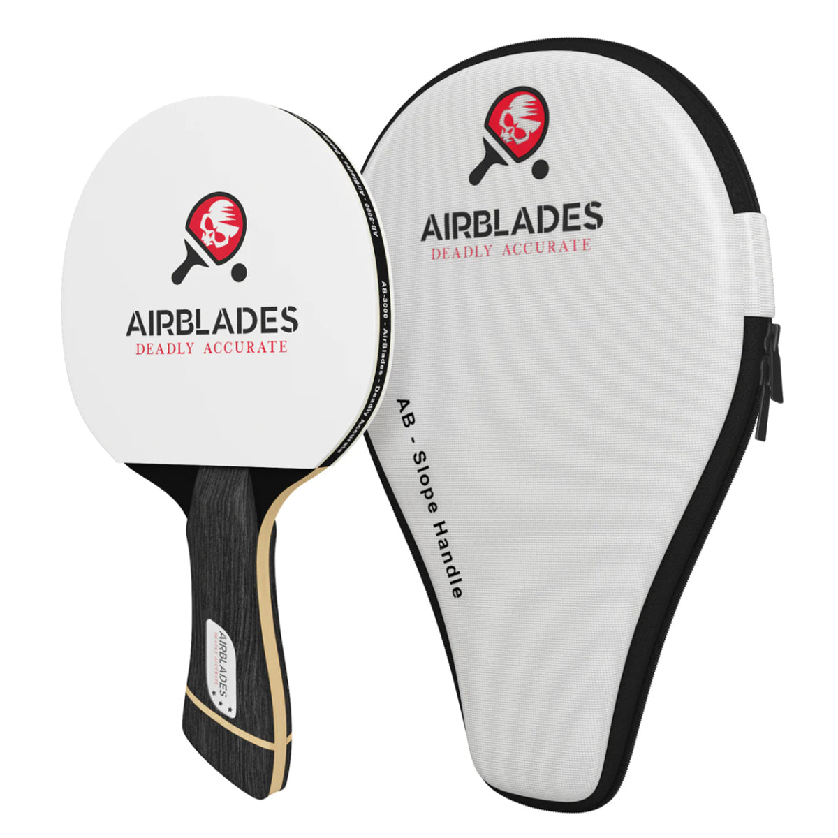 Airblades Professional Ping Pong Paddle with Hard Carry Case (3 Star)