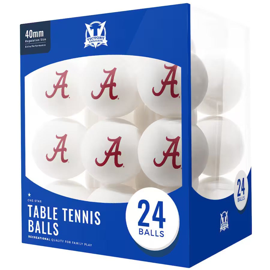 Alabama Crimson Tide 24-Pack Table Tennis Balls