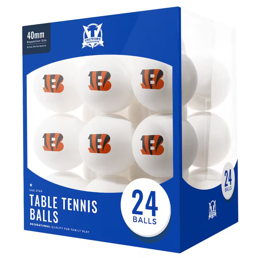 Cincinnati Bengals 24-Pack Table Tennis Balls