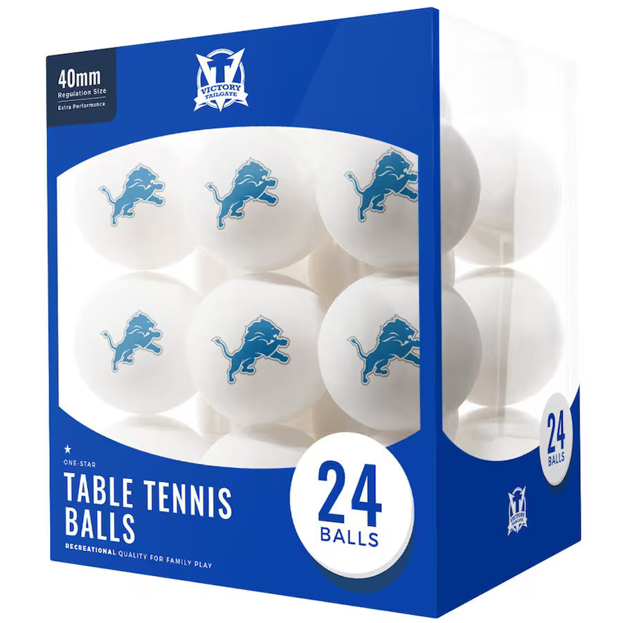 Detroit Lions 24-Pack Table Tennis Balls