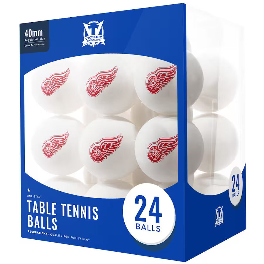 Detroit Red Wings 24-Pack Table Tennis Balls