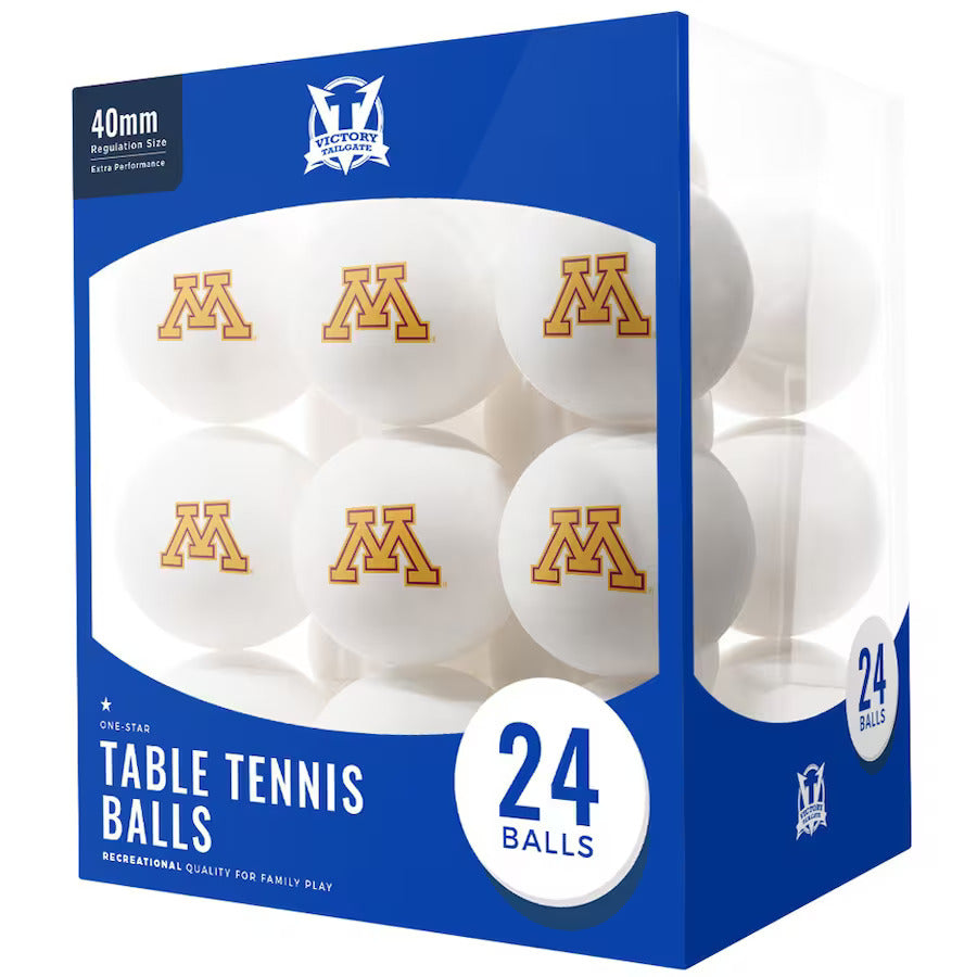 Minnesota Golden Gophers 24-Pack Table Tennis Balls