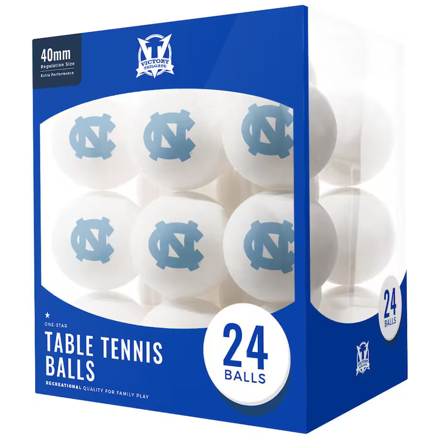North Carolina Tar Heels 24-Pack Table Tennis Balls