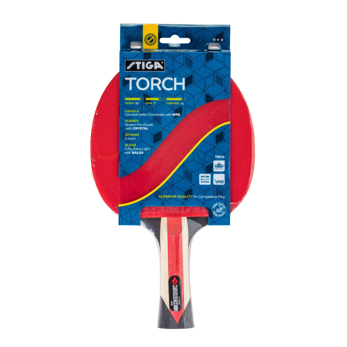 STIGA Torch Ping Pong Paddle – TrueTableTennis