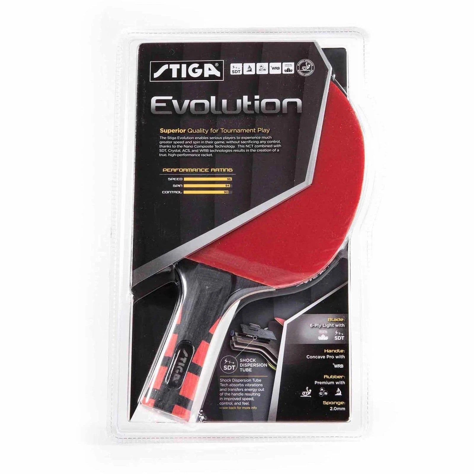 STIGA Evolution Performance-Level Table Tennis Racket