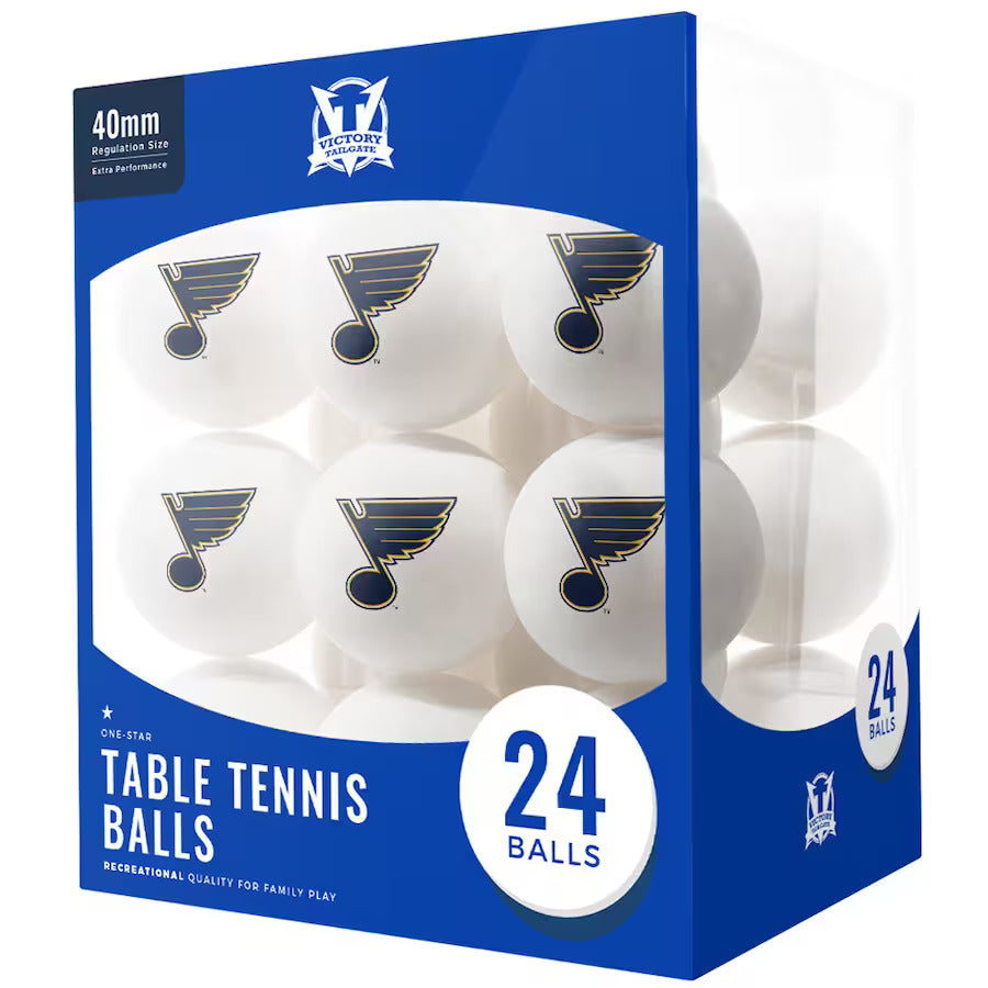 St. Louis Blues 24-Pack Table Tennis Balls