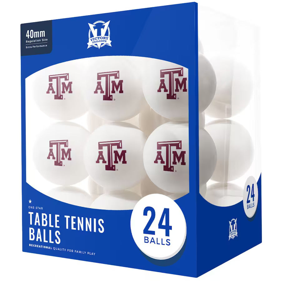 Texas A&M Aggies 24-Pack Table Tennis Balls